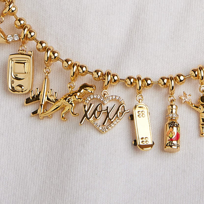 Custom XOXO Heart Charm