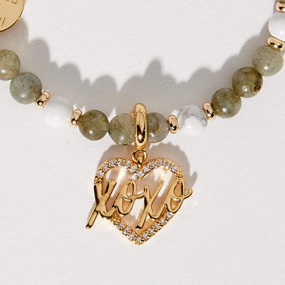 XOXO Heart Charm