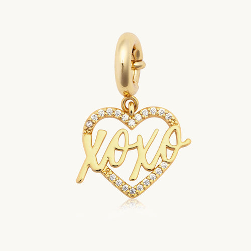 Custom XOXO Heart Charm